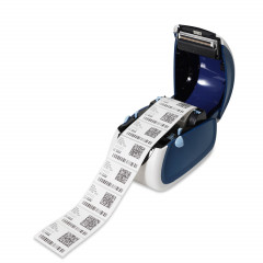 Thermal printer for self-adhesive labels MERTECH LP58 EVA RS232-USB White & blue