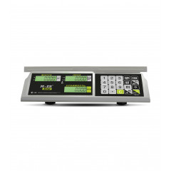 Trading table scales M-ER 326 AC-15.2 "Slim" LCD White