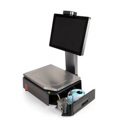 Scales with label printing M-ER 727 PM-15.2 (VISION-AI, 15", USB, Ethernet, Wi-Fi)
