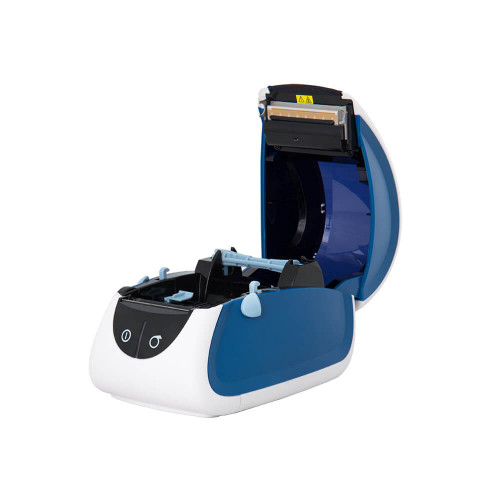 Термопринтер самоклеящихся этикеток MERTECH LP80 EVA RS232-USB White & blue