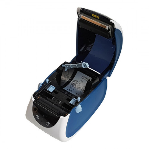 Термопринтер самоклеящихся этикеток MERTECH LP80 EVA RS232-USB White & blue