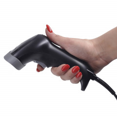 Wired barcode scanner MERTECH 1300 GS P2D black 2 m cable