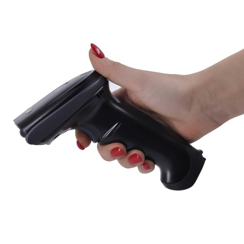 Беспроводной сканер штрих-кода MERTECH CL-2210 BLE Dongle P2D USB full black с зарядно-коммуникационной подставкой