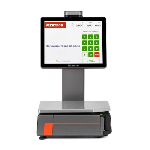 Scales with label printing M-ER 727 PM-32.5 (VISION-AI 15", USB, Ethernet, Wi-Fi)