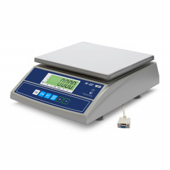 M-ER 326 AFL-15.2 "Cube" desktop weighing scales with RS-232 and USB-COM LCD