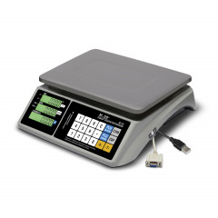 Trading table scales M-ER 328 AC-6.1 "TOUCH-M" LCD RS232 and USB