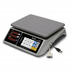 Сауда үстелінің таразылары M-ER 328 AC-32.5 "TOUCH-M" LED RS232 және USB